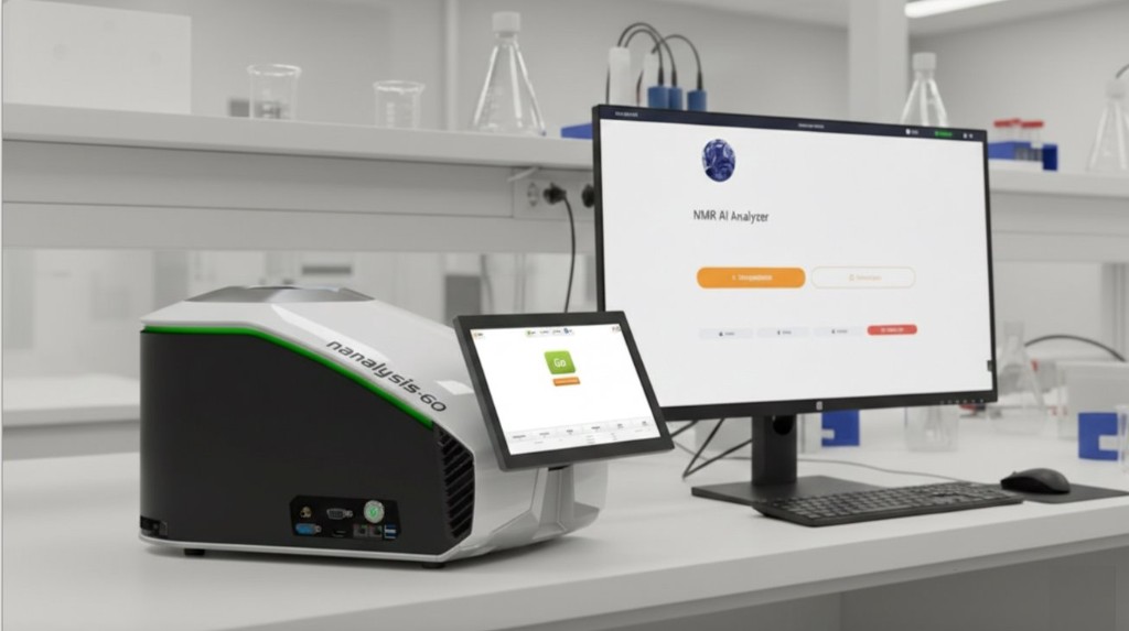 NMR AI Analyzer with Nanalysis-60 benchtop spectrometer