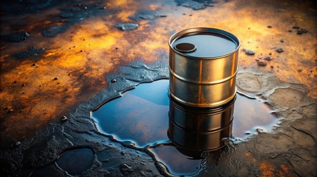 Crude oil barrel